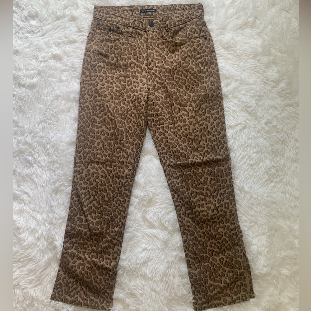 Lucky Brand Leopard Print Jeans